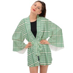 Background Digital Texture Long Sleeve Kimono by HermanTelo