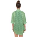 Background Polka Green Open Front Chiffon Kimono View2