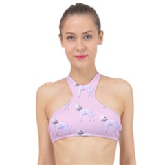 Dogs Pets Anima Animal Cute High Neck Bikini Top by HermanTelo