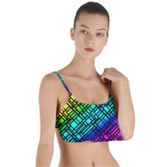 Background Texture Colour Layered Top Bikini Top  by HermanTelo