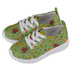 Thanksgiving Turkey Pattern Kids  Lightweight Sports Shoes by Valentinaart