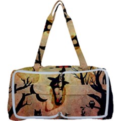 Funny Halloween Design, Pumpkin, Cat, Owl And Crow Multi Function Bag by FantasyWorld7