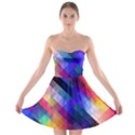 Abstract Background Colorful Pattern Strapless Bra Top Dress View1