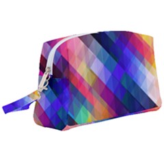 Abstract Background Colorful Pattern Wristlet Pouch Bag (large) by HermanTelo