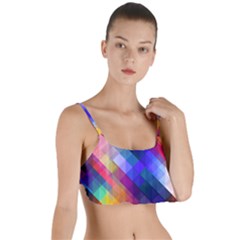 Abstract Background Colorful Pattern Layered Top Bikini Top  by HermanTelo