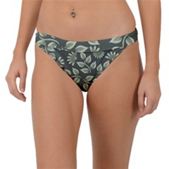 Flowers Pattern Spring Nature Band Bikini Bottom by HermanTelo