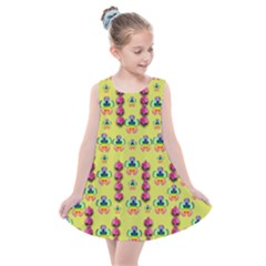 Power Can Be Flowers And Ornate Colors Decorative Kids  Summer Dress by pepitasart