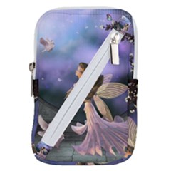 Little Fairy With Dove Belt Pouch Bag (large) by FantasyWorld7