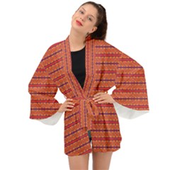 Illustrations Fabric Triangle Long Sleeve Kimono by HermanTelo