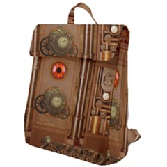 Steampunk Design Flap Top Backpack by FantasyWorld7