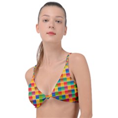 Background Colorful Abstract Knot Up Bikini Top by HermanTelo