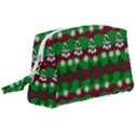 Snow Trees and Stripes Wristlet Pouch Bag (Large) View1