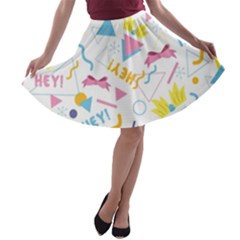 1 Arnold A-line Skater Skirt by elizabethjonesstyling