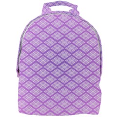 Pattern Texture Geometric Purple Mini Full Print Backpack by Mariart