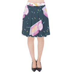 1 Arnold Dunkaroos Funfetti Print Dark Blue 1 Velvet High Waist Skirt by elizabethjonesstyling