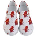 Ghost Halloween Drawing Flower Leaf Men s Lightweight Slip Ons View1