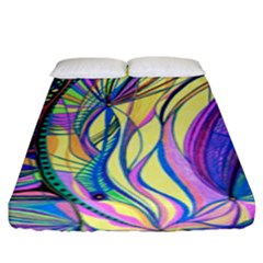 Happpy (4) Fitted Sheet (king Size) by nicholakarma