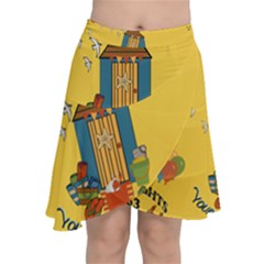 Seaside Heights Beach Club 1960s Chiffon Wrap Front Skirt by Alchemy
