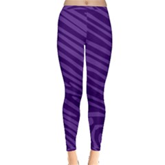 Pattern Texture Purple Inside Out Leggings by Mariart