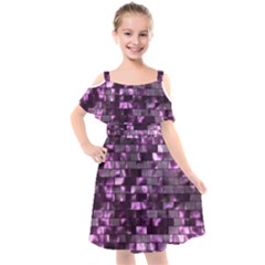 Background Wall Light Glow Kids  Cut Out Shoulders Chiffon Dress by HermanTelo