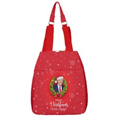 Make Christmas Great Again With Trump Face Maga Center Zip Backpack by snek