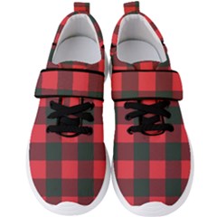 Canadian Lumberjack Red And Black Plaid Canada Men s Velcro Strap Shoes by snek