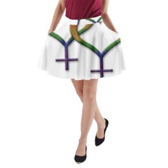 Mrs  And Mrs  A-line Pocket Skirt by LiveLoudGraphics