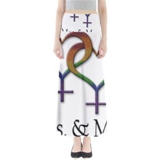 Mrs  And Mrs  Full Length Maxi Skirt by LiveLoudGraphics