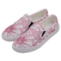 Pink flowers Men s Canvas Slip Ons View2