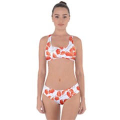 Pattern Coquelicots  Criss Cross Bikini Set by kcreatif