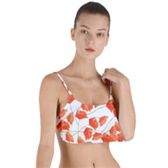 Pattern Coquelicots  Layered Top Bikini Top  by kcreatif