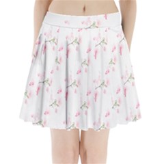 Pattern Orchidée Fleurs Pleated Mini Skirt by kcreatif