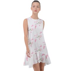 Pattern Orchidée Fleurs Frill Swing Dress by kcreatif