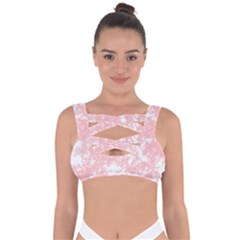 Degrade Rose/blanc Bandaged Up Bikini Top by kcreatif