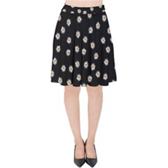 Pattern Marguerites Velvet High Waist Skirt by kcreatif