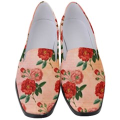 Pattern Flower Paper Women s Classic Loafer Heels by HermanTelo