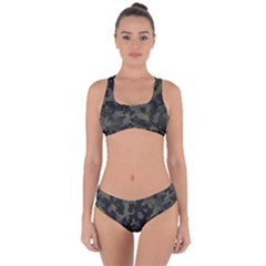 Camouflage Vert Criss Cross Bikini Set by kcreatif