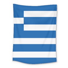 Greece Flag Greek Flag Medium Tapestry by FlagGallery