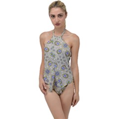 A Gift With Flowers And Bubble Wrap Go With The Flow One Piece Swimsuit by pepitasart