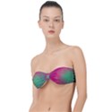 Effet Galaxy Rose/Vert Classic Bandeau Bikini Top  View1