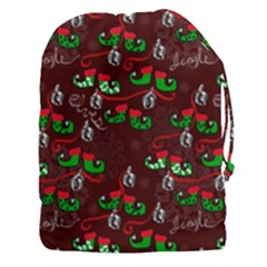 Elves Jingle Drawstring Pouch (3xl) by bloomingvinedesign