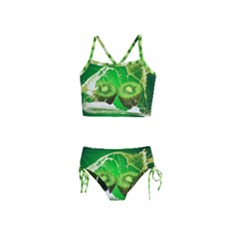 Kiwi Fruit Vitamins Healthy Cut Girls  Tankini Swimsuit by Amaryn4rt