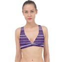 Bandes Peinture Violet  Classic Banded Bikini Top View1