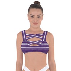 Bandes Peinture Violet  Bandaged Up Bikini Top by kcreatif