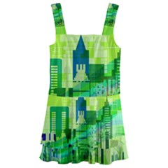 Architecture Skyline Kids  Layered Skirt Swimsuit by Wegoenart