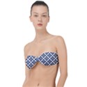 Abstrait Formes Bleu  Classic Bandeau Bikini Top  View1