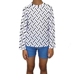 Design Repeating Seamless Pattern Geometric Shapes Scrapbooking Kids  Long Sleeve Swimwear by Vaneshart