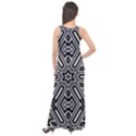 Grid Pattern Backdrop Seamless Design Geometric Patterns Line Sleeveless Velour Maxi Dress View2