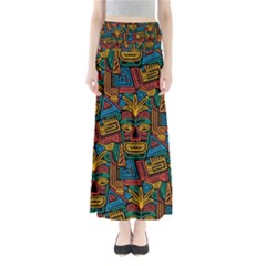 Boho Pattern 2 Full Length Maxi Skirt by designsbymallika