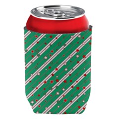 Christmas Paper Stars Pattern Texture Background Can Holder by Vaneshart